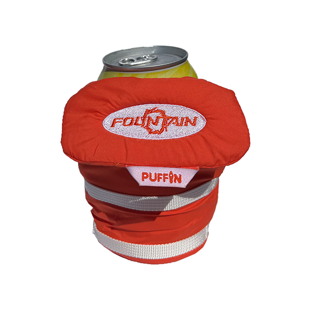 Fountain Powerboats Life Jacket Koozie