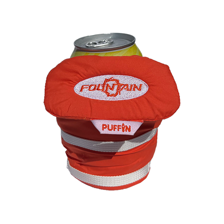 Fountain Powerboats Life Jacket Koozie