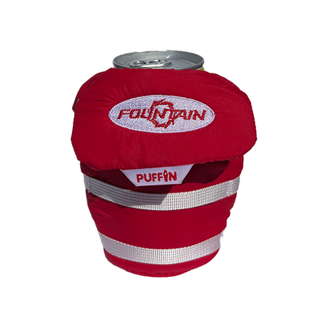 Fountain Powerboats Life Jacket Koozie