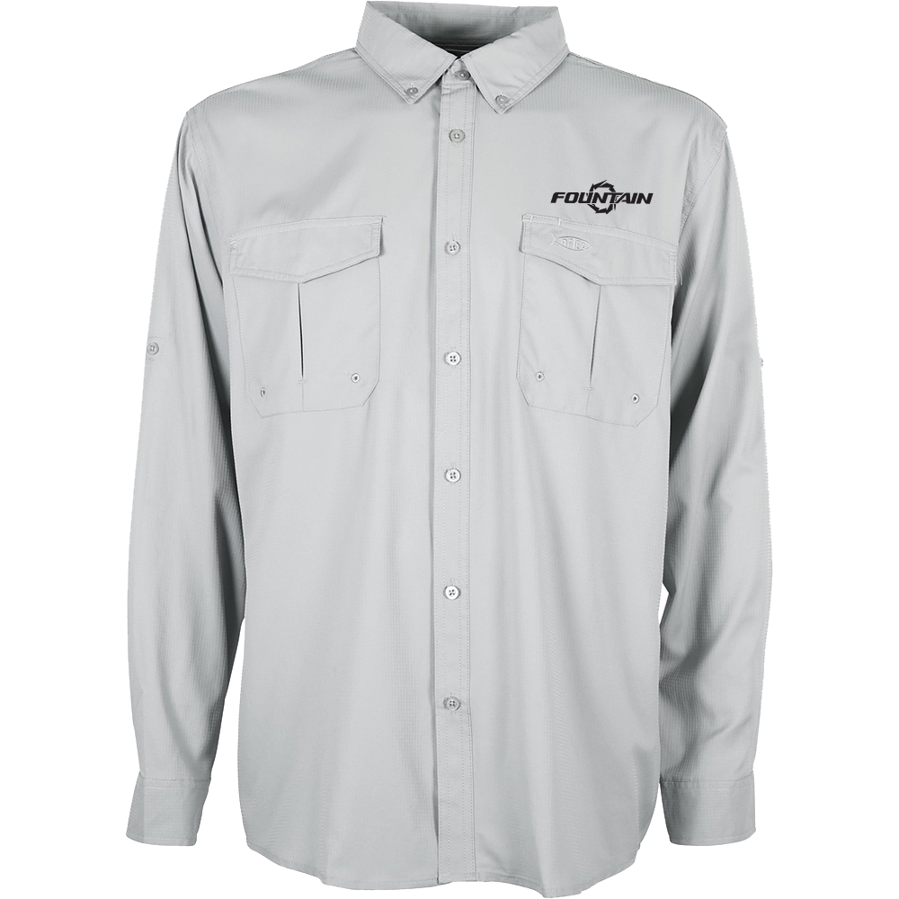 Fountain Boats Rangle Long Sleeve Button Up