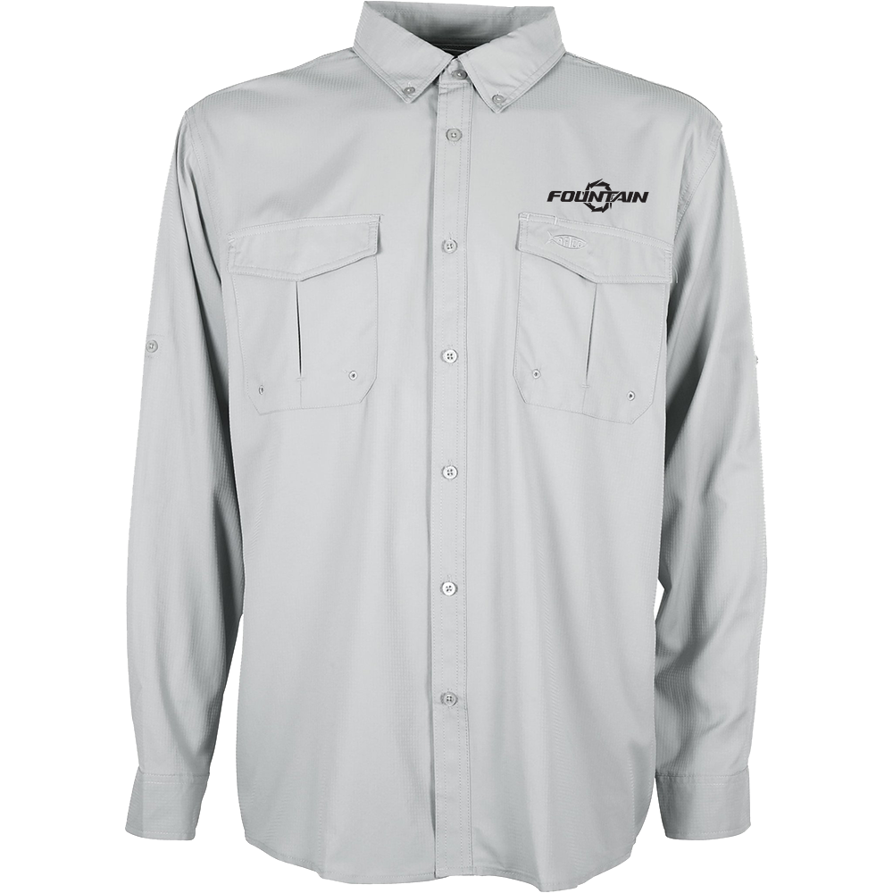 Fountain Boats Rangle Long Sleeve Button Up L