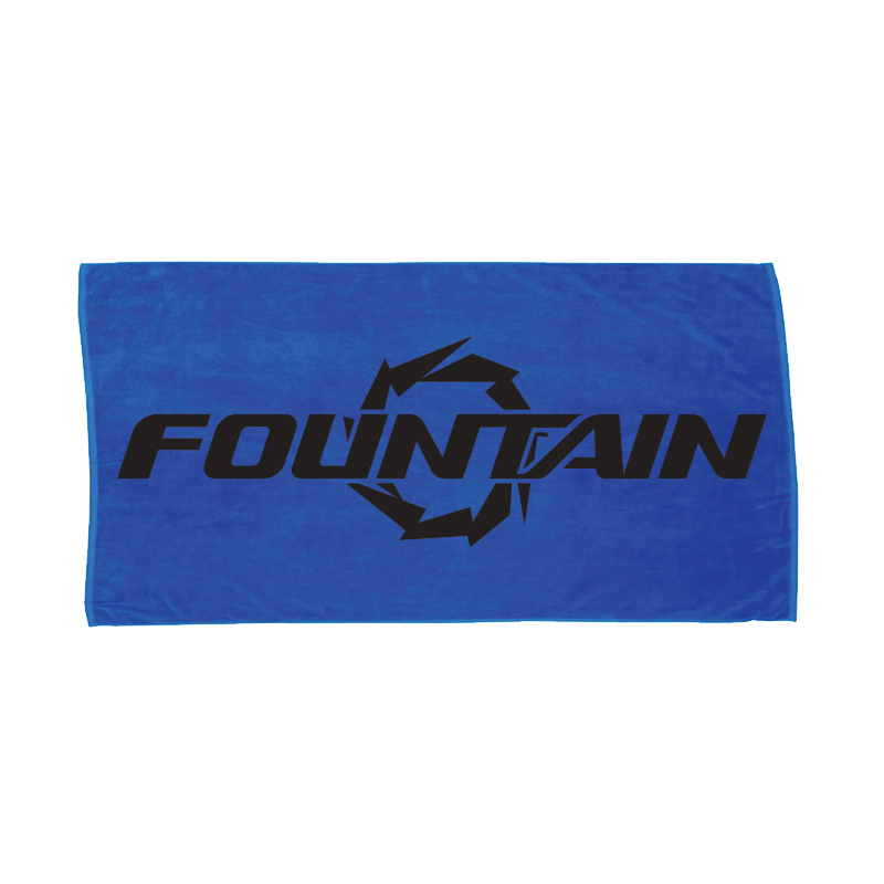 Fountain Boats Blue Towel