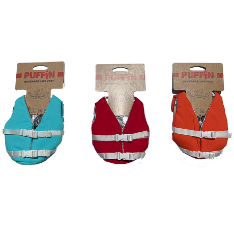 Fountain Powerboats Life Jacket Koozie